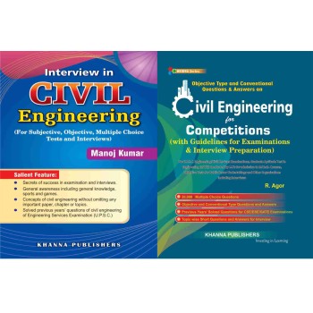 Objective Type Civil engineering with Interview in civil engineering 2 vol combo set